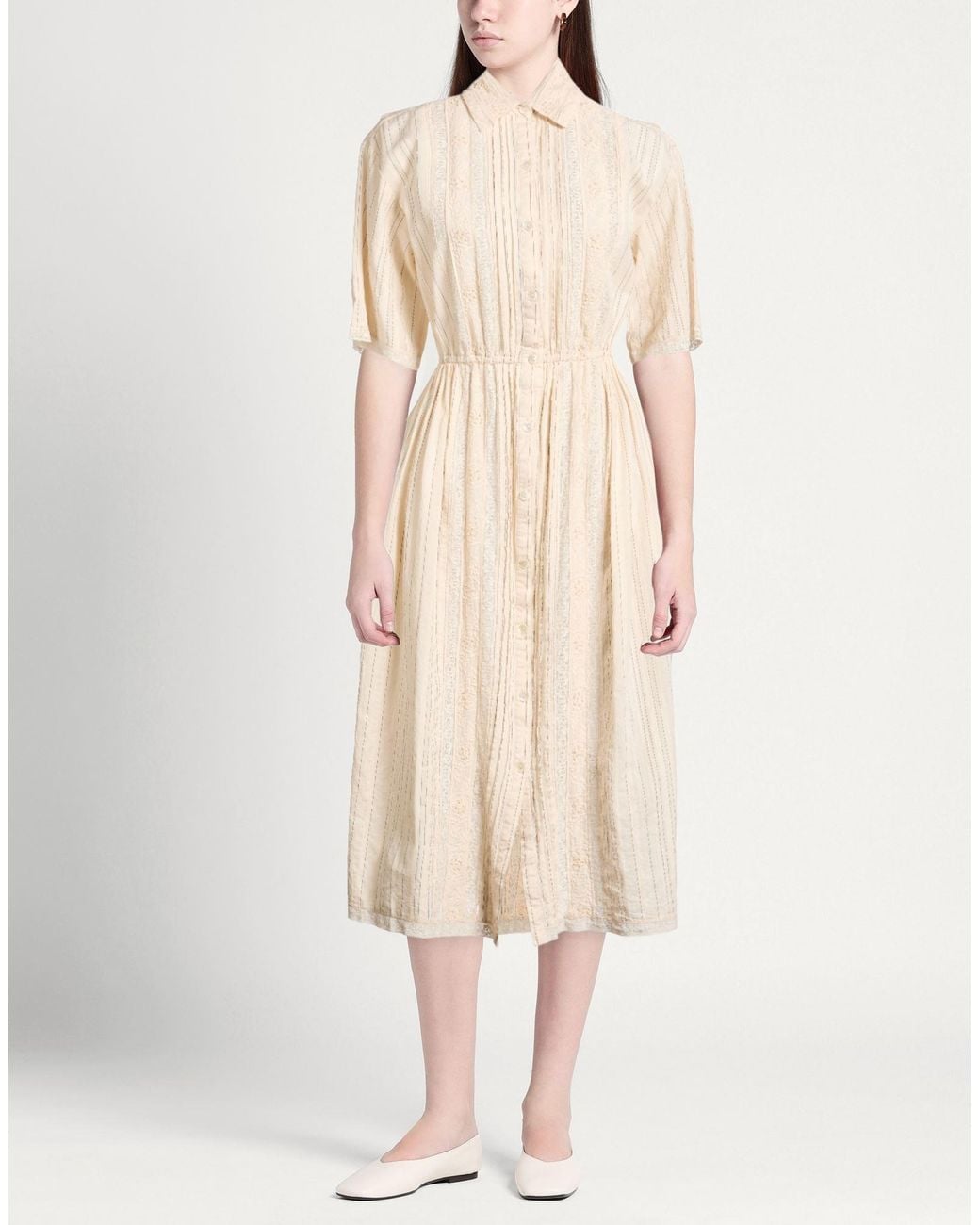 Paul & Joe Natural Midi Dress Cotton