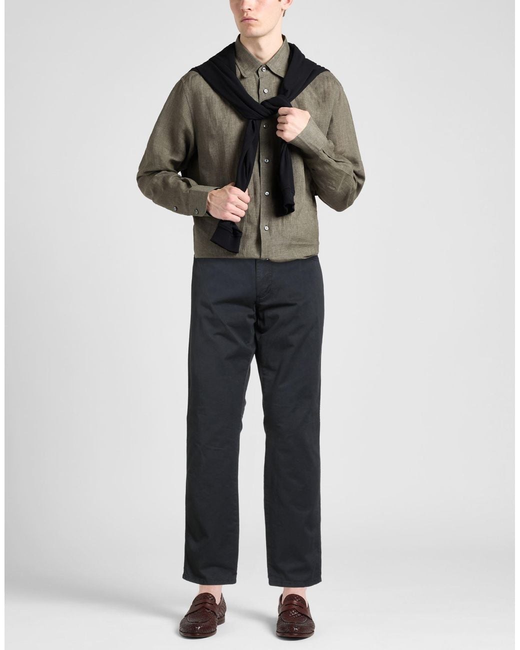 Hackett Blue Midnight Pants Cotton, Elastane for men
