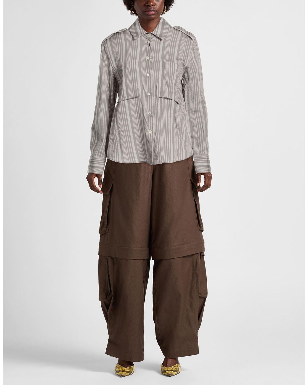 Camisa Tela de color Gray