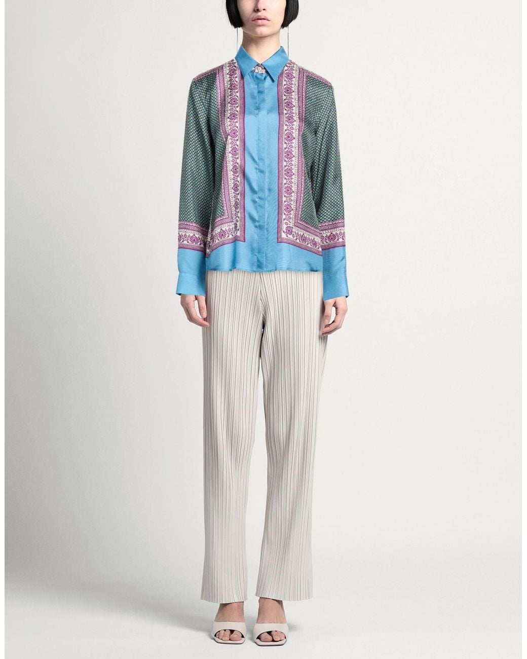 Caliban Blue Shirt Silk