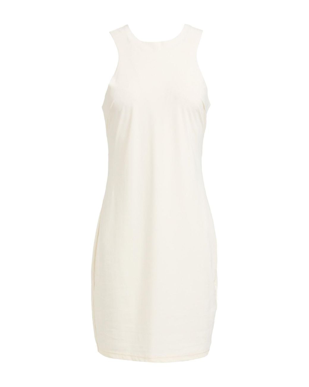 Patrizia Pepe White Mini Dress Polyamide, Elastane