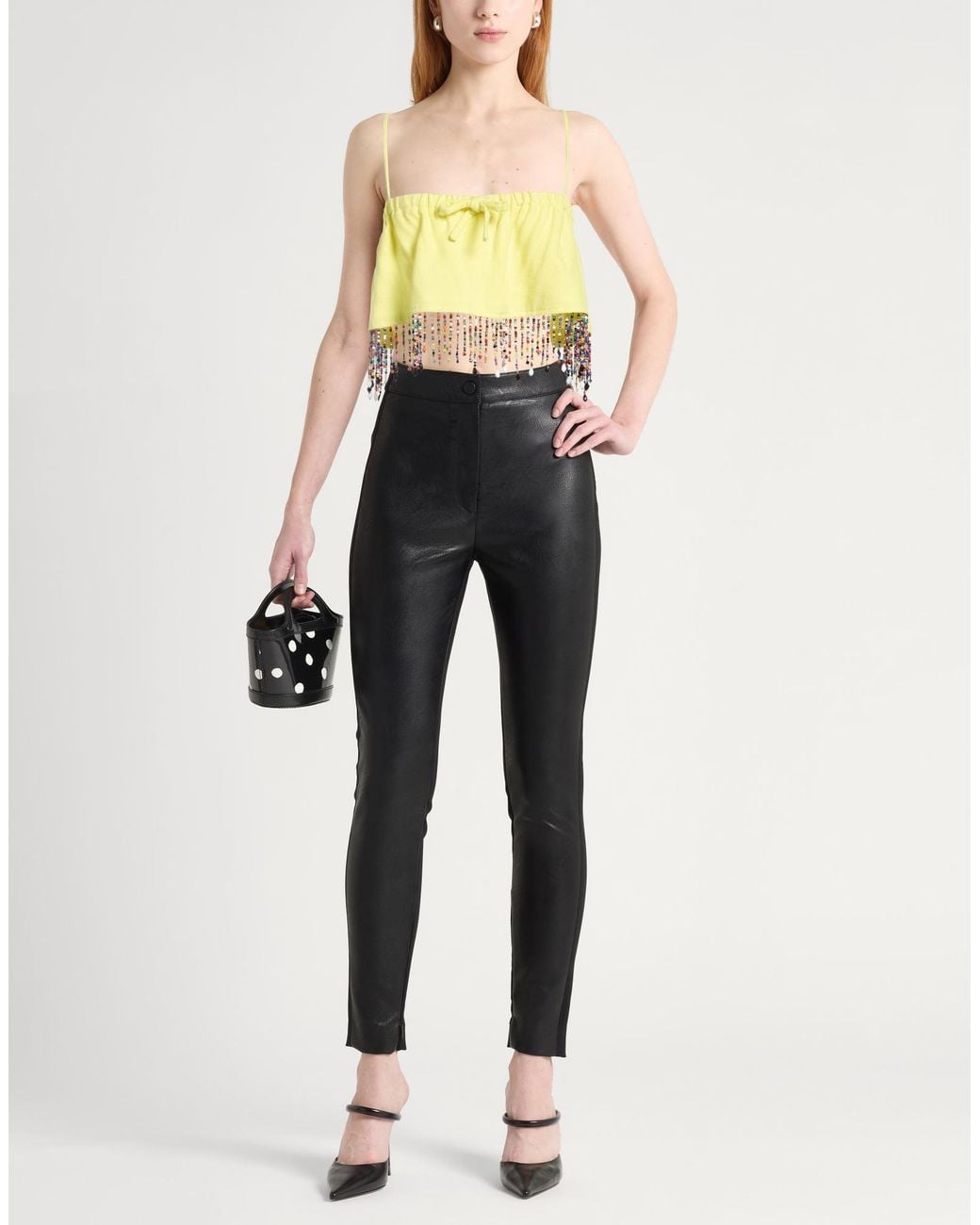 MSGM Yellow Top Viscose, Linen