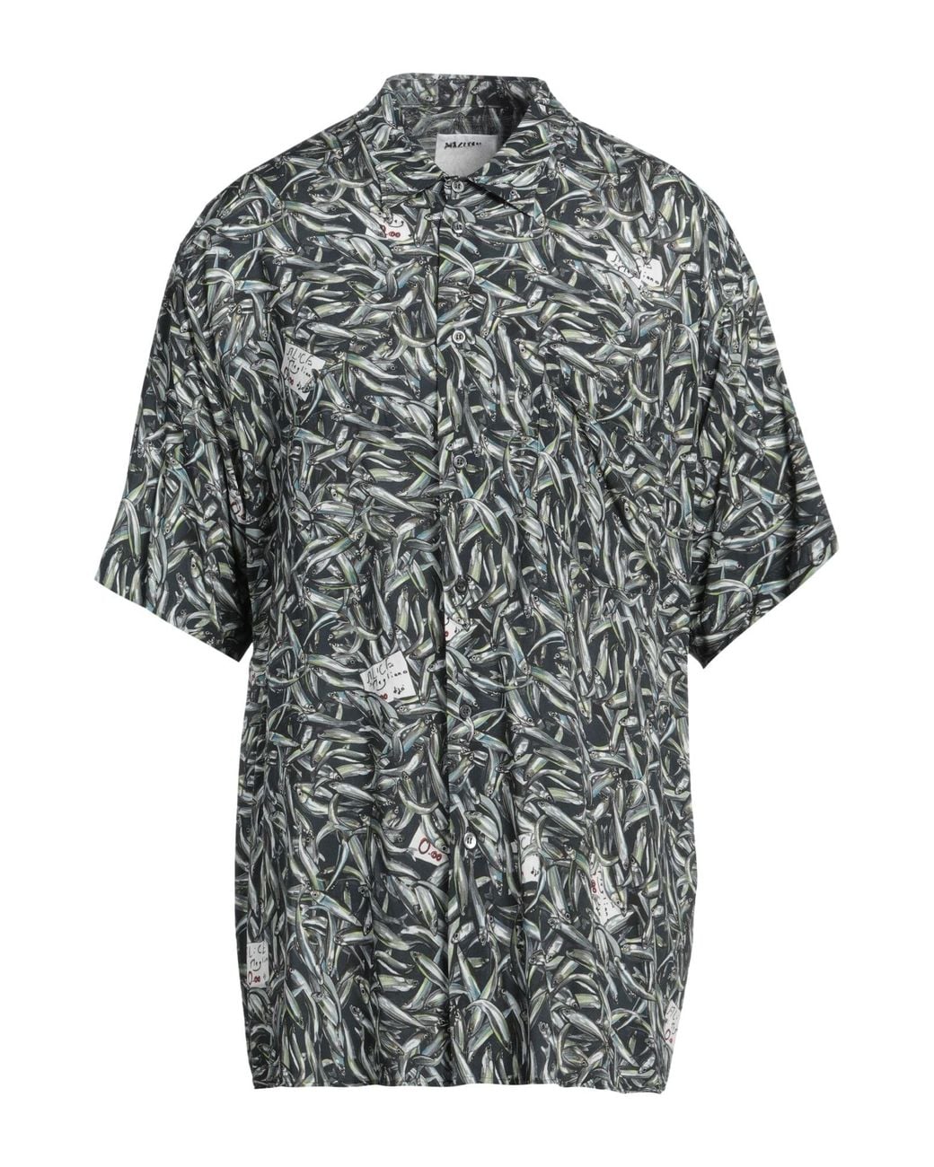 Magliano Gray Dark Shirt Viscose for men