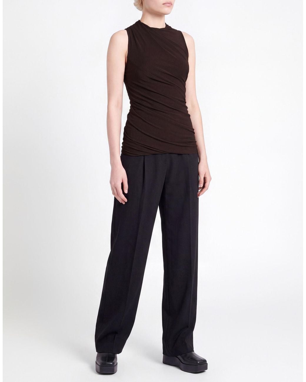 Rick Owens Brown Top Viscose, Polyamide, Elastane