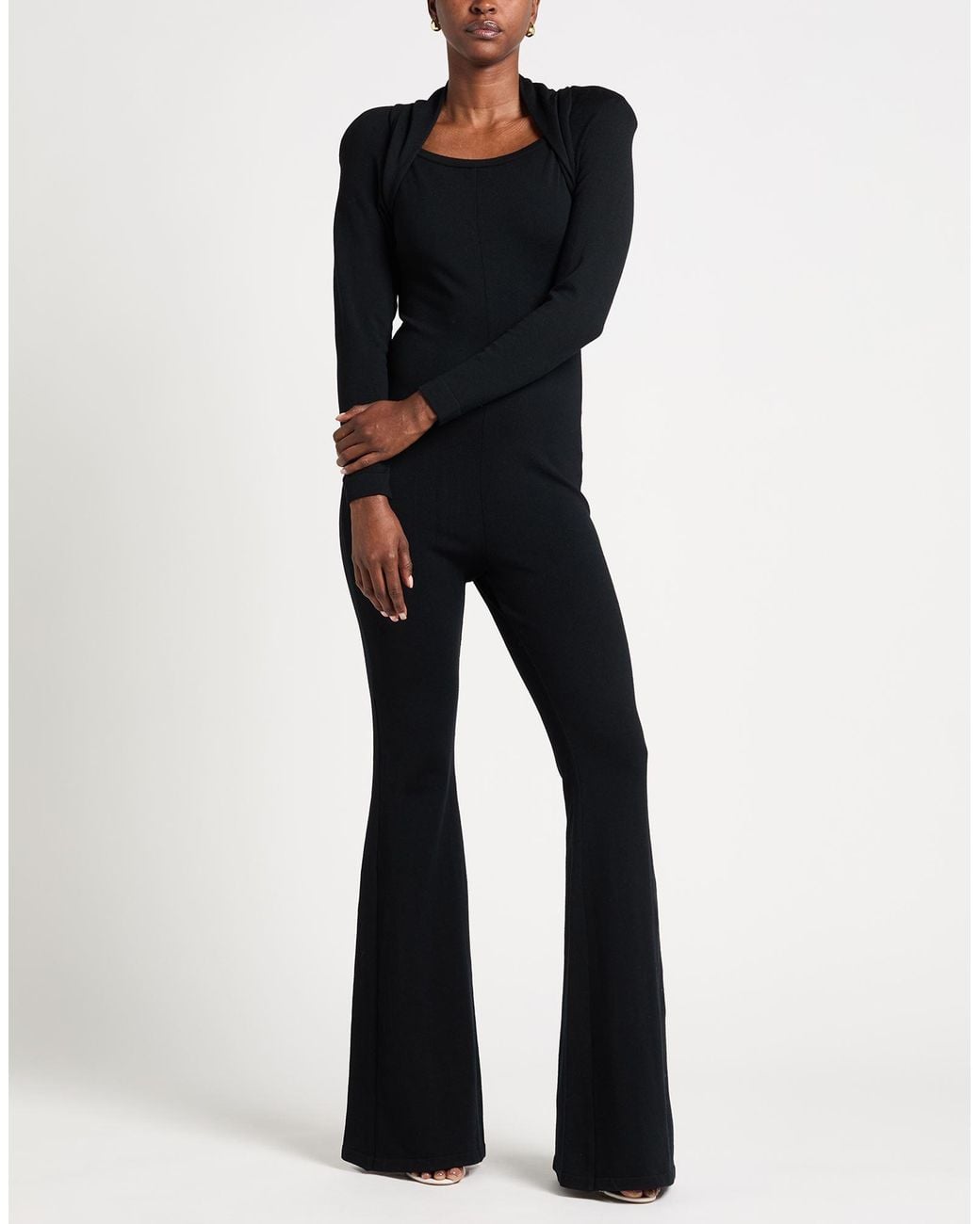 Alberta Ferretti Black Jumpsuit Virgin Wool