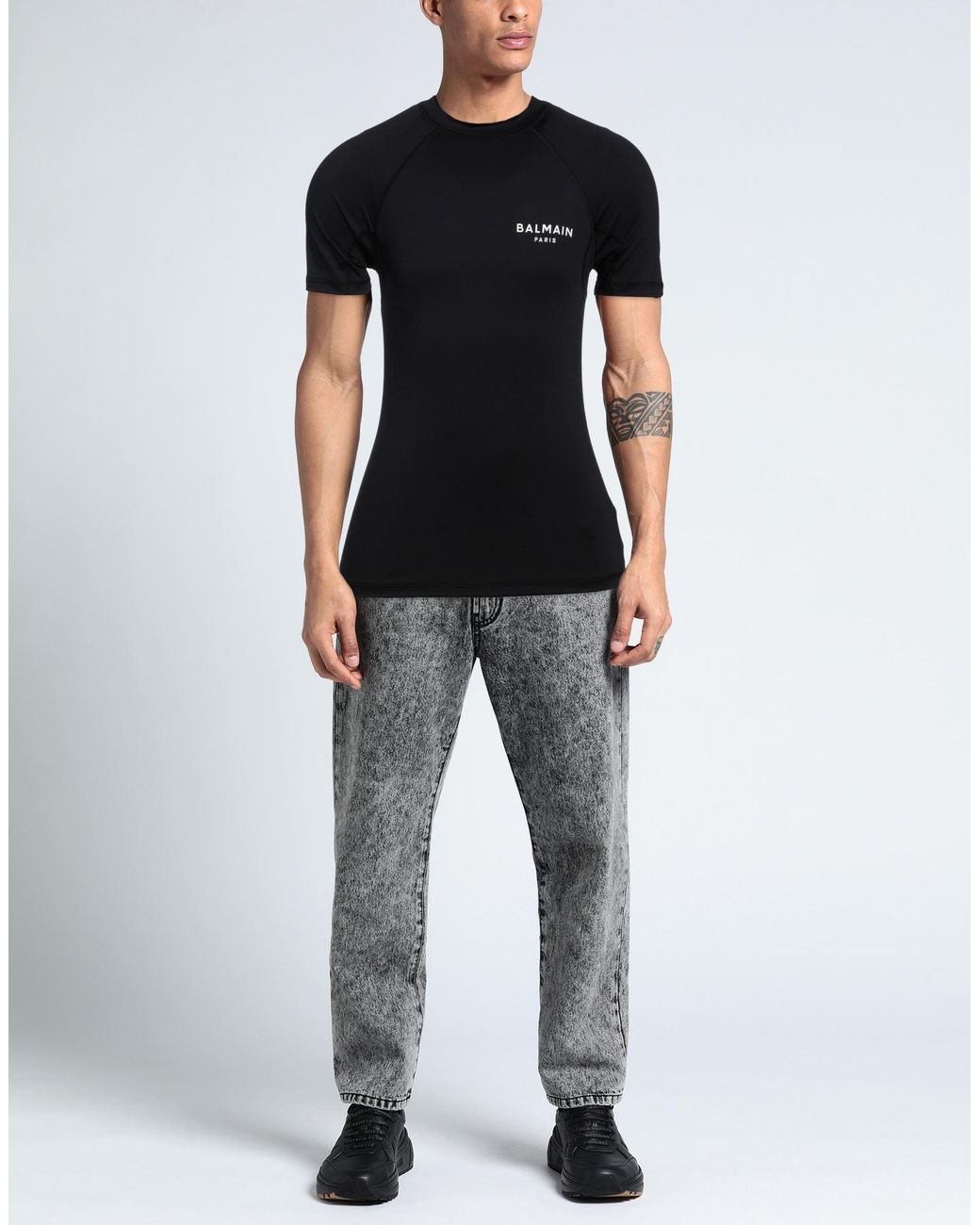 Balmain Black T-Shirt for men