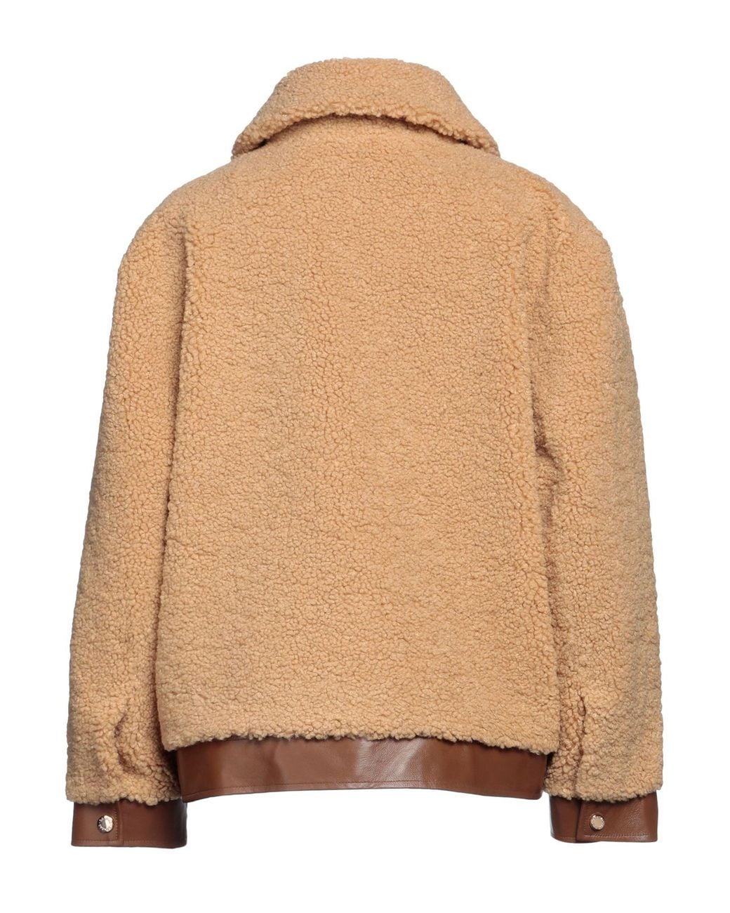 Sandro Brown Shearling & Teddy
