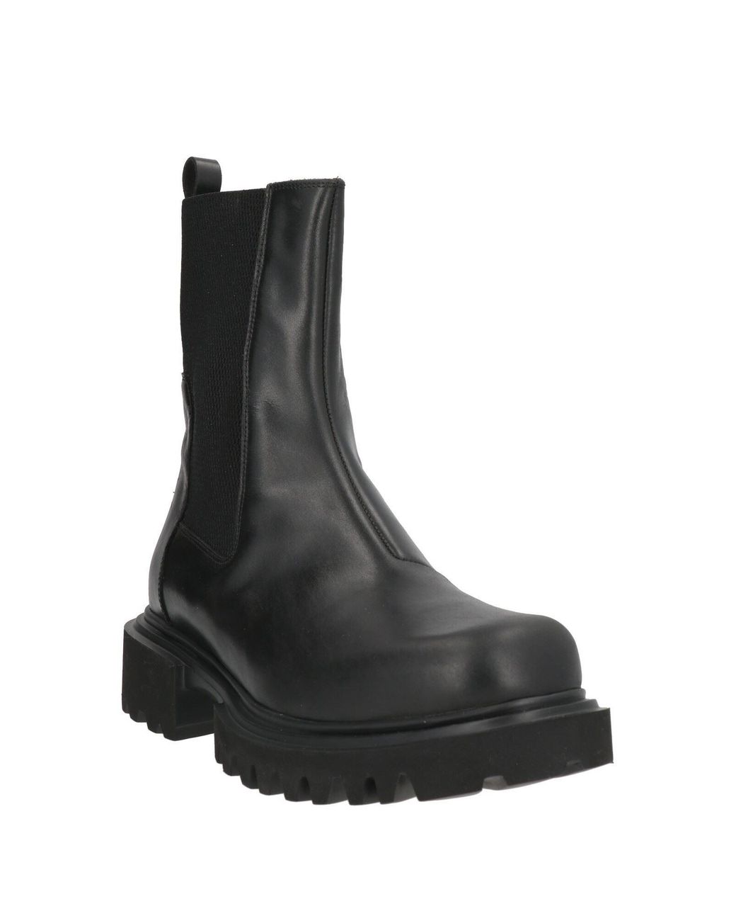Giovanni Conti Black Ankle Boots Calfskin for men