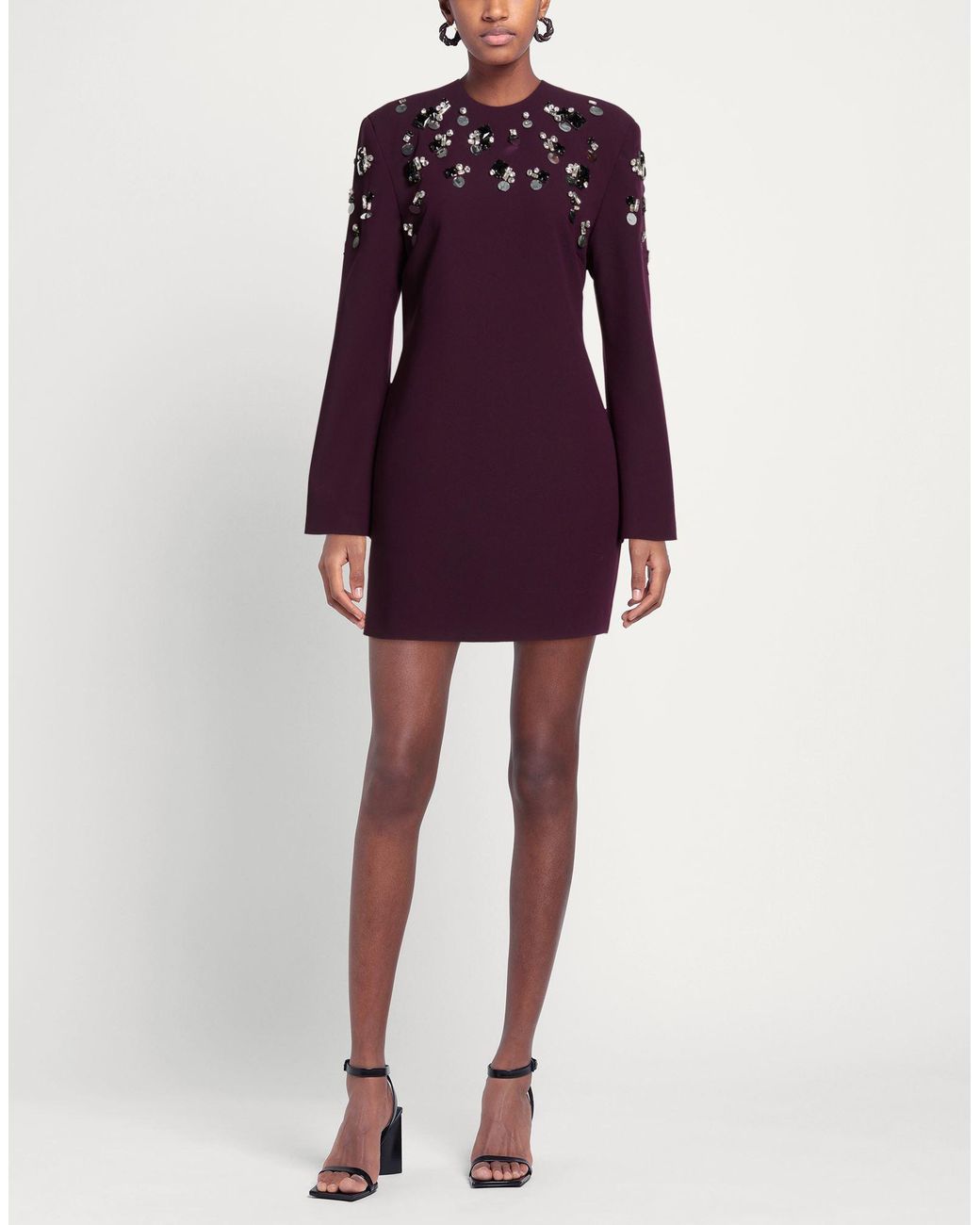 Isabelle Blanche Purple Mini Dress