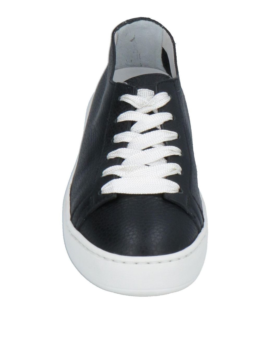 Santoni Black Trainers
