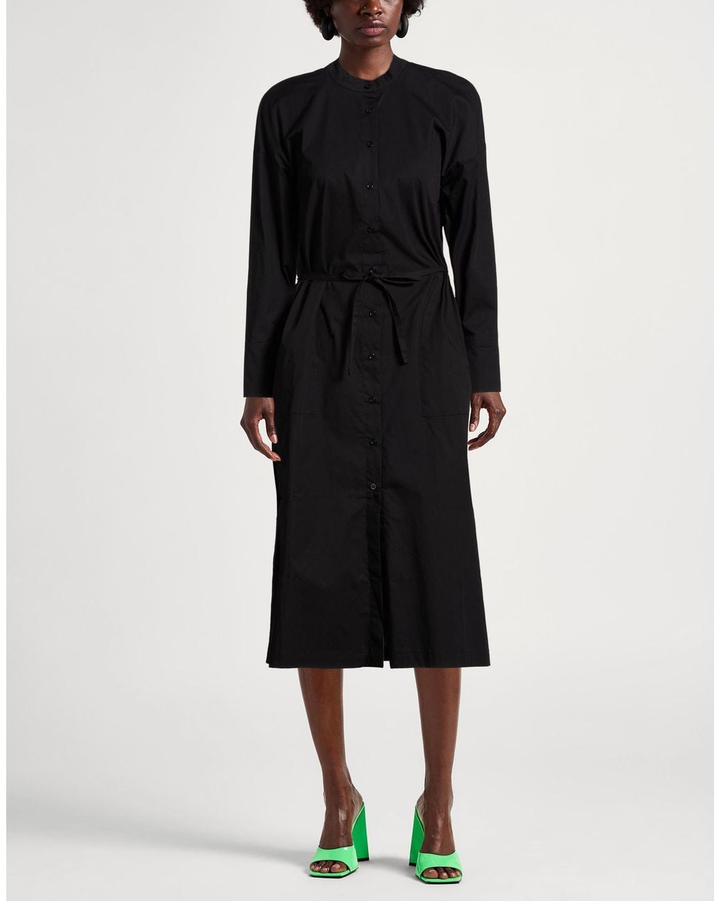 Alpha Studio Black Midi Dress