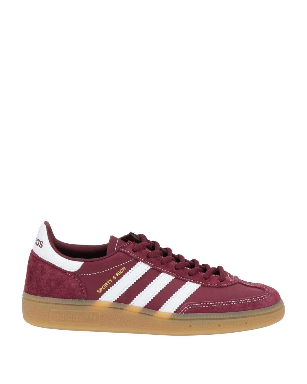 ADIDAS ORIGINALS X SPORTY & RICH Purple Burgundy Sneakers Leather
