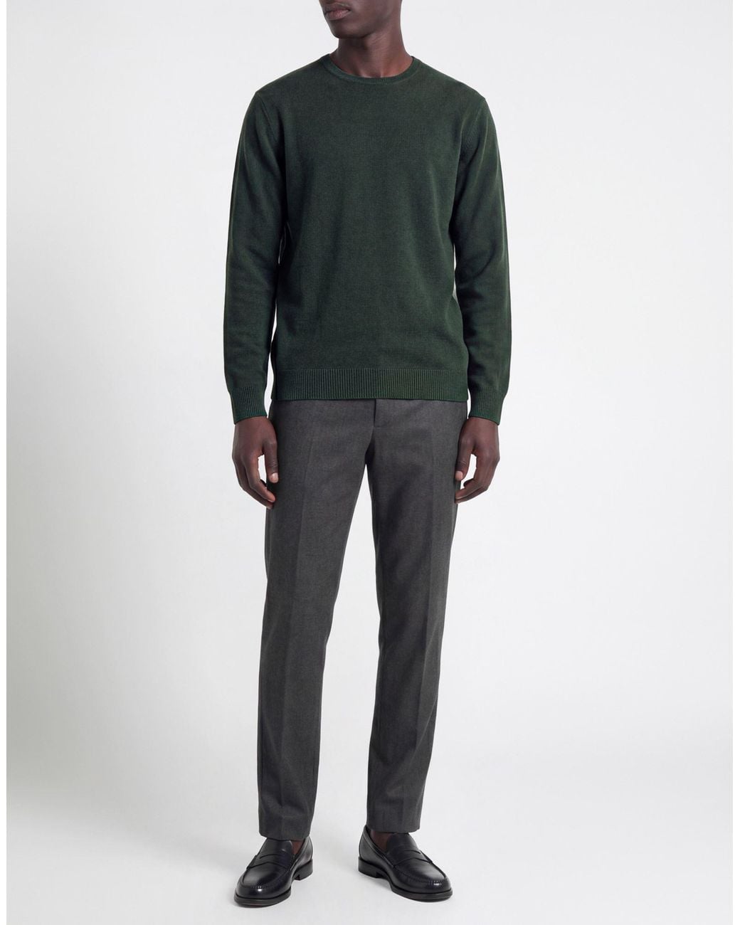 Daniele Fiesoli Green Sweater Merino Wool, Cashmere for men
