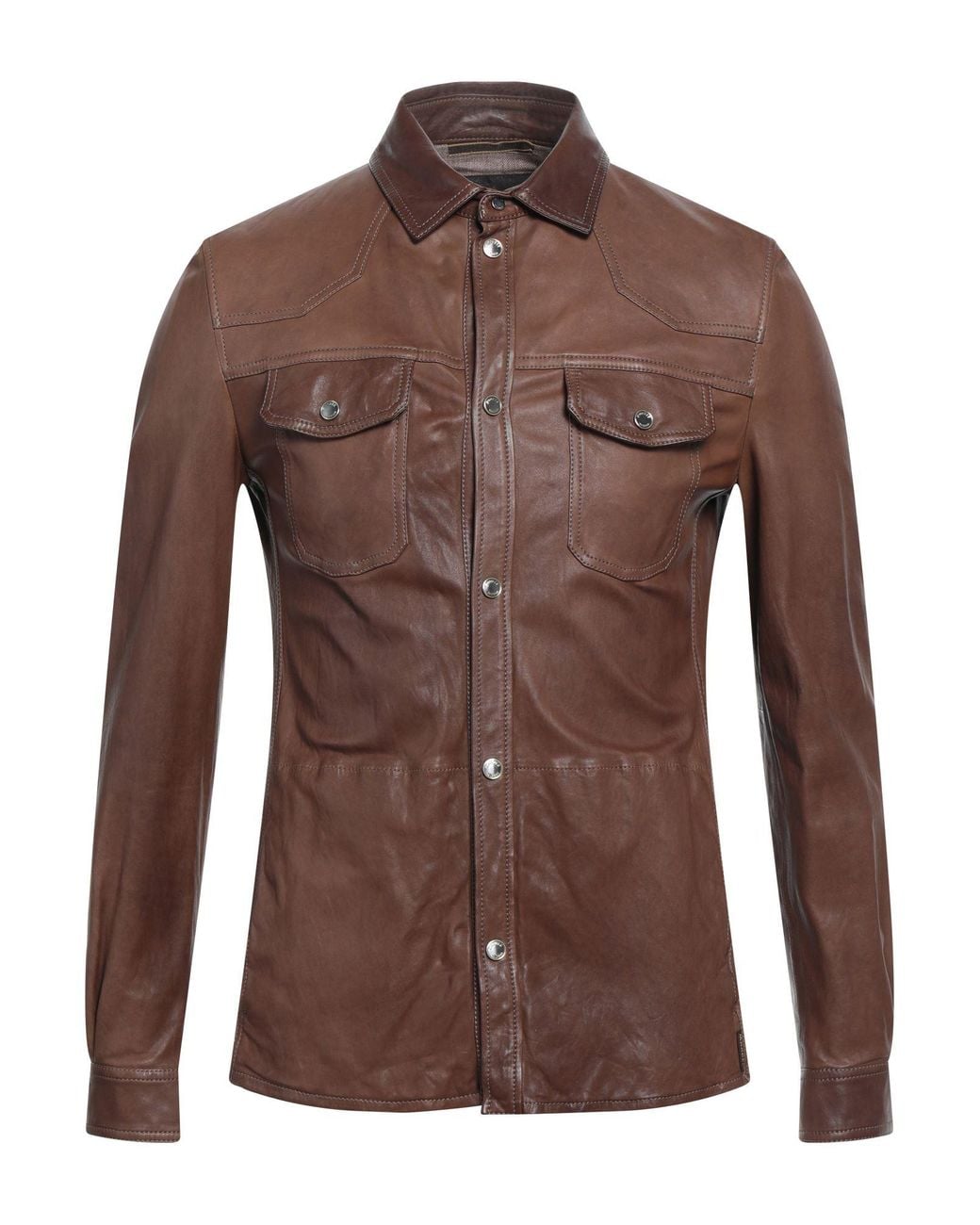Moorer Brown Shirt for men