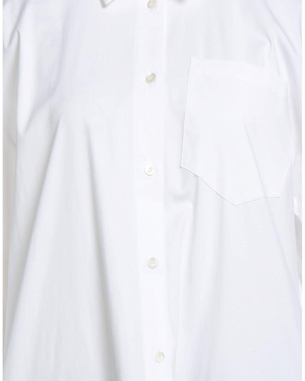 Semicouture White Mini Dress Cotton, Elastane, Virgin Wool, Polyester