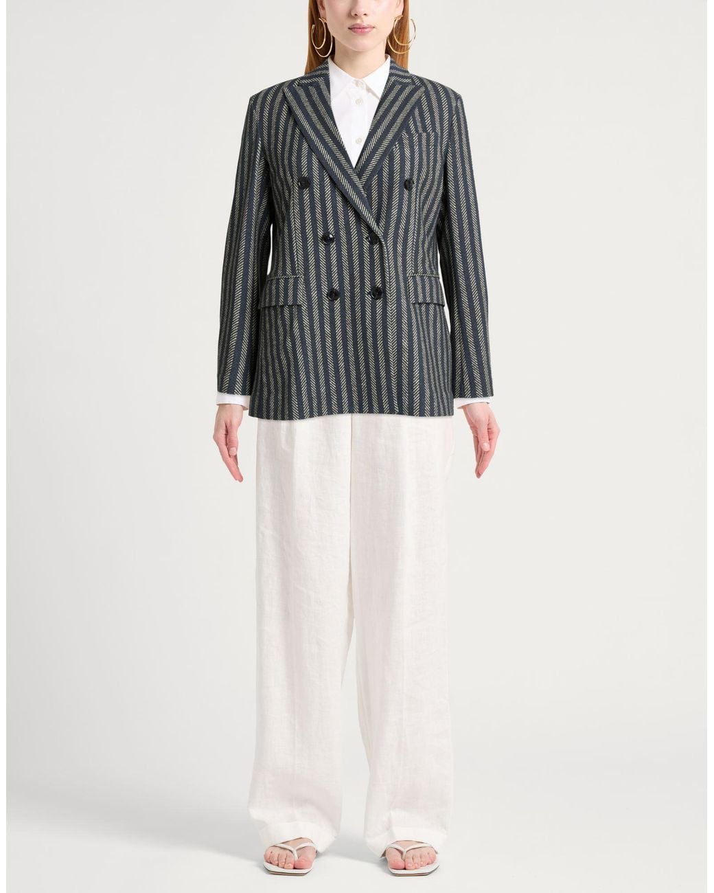 Circolo 1901 Black Blazer Cotton, Elastane