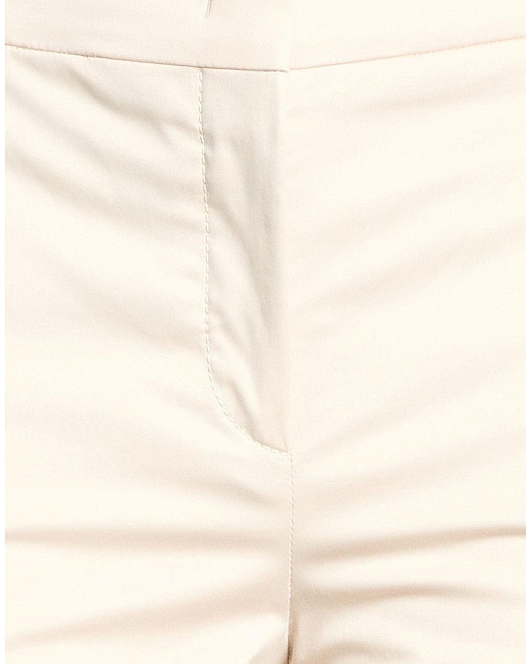 Alberta Ferretti Natural Pants Cotton, Elastane