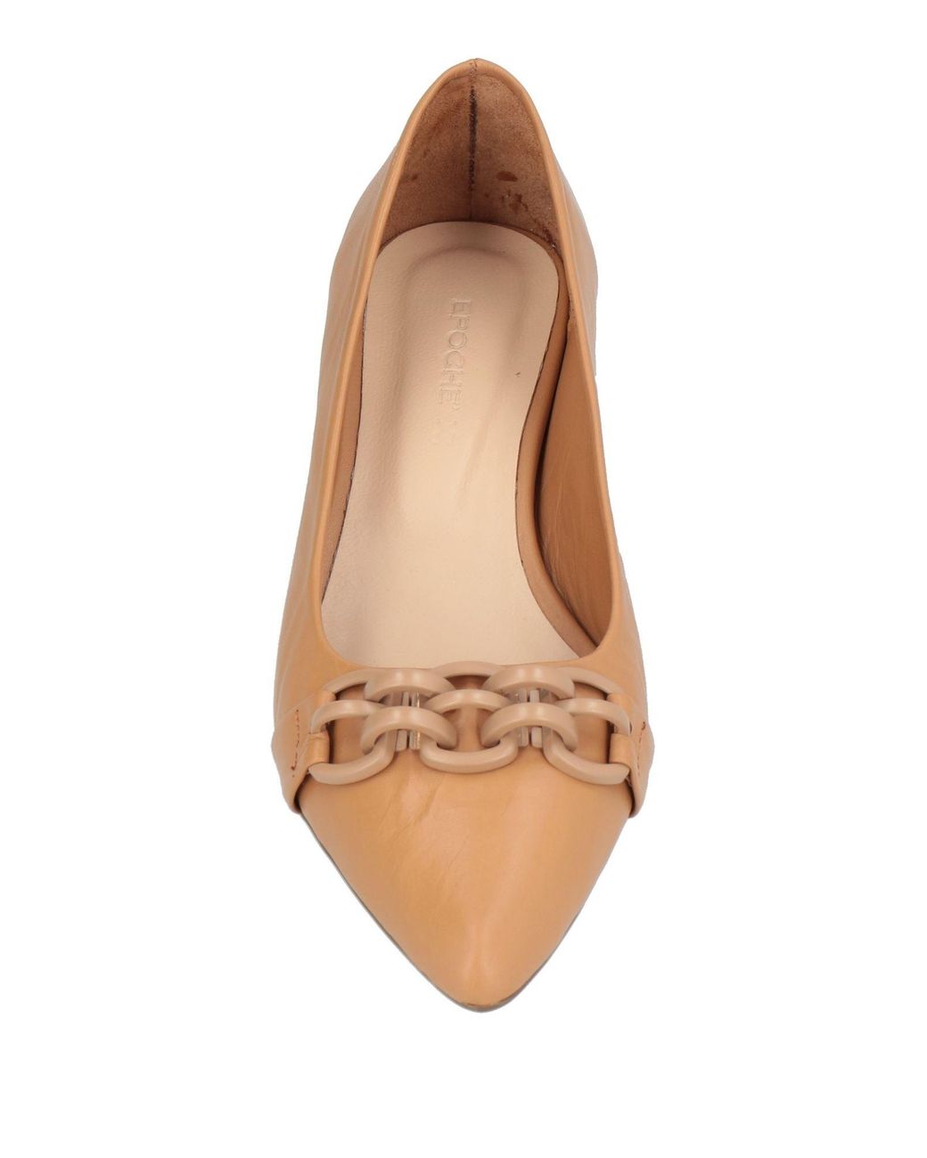 Epoche' Xi Brown Camel Pumps Leather
