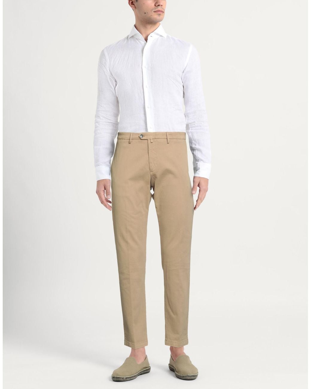 Briglia 1949 Natural Pants Cotton, Elastane for men