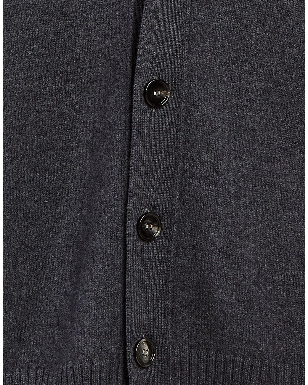 AMI Blue Cardigan Virgin Wool for men