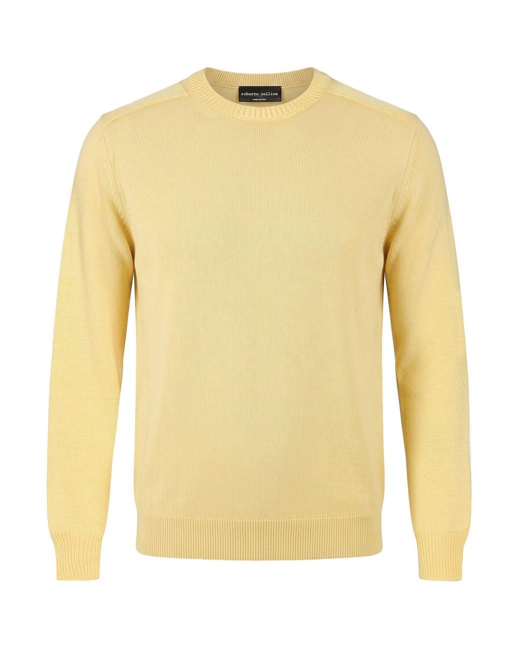Roberto Collina Yellow Sweater Merino Wool