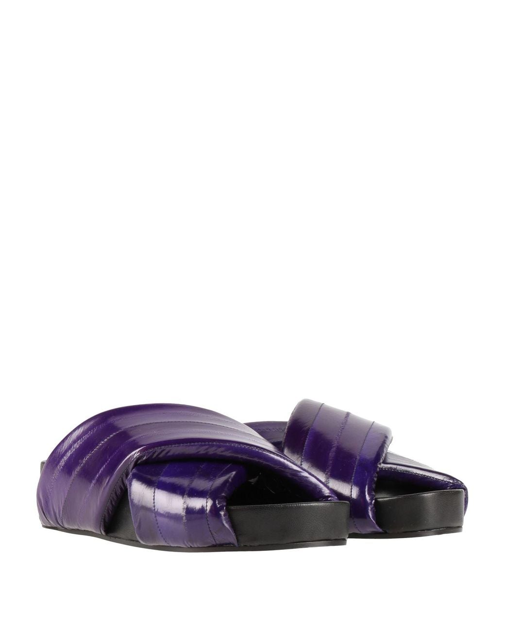 Jil Sander Purple Sandals Leather