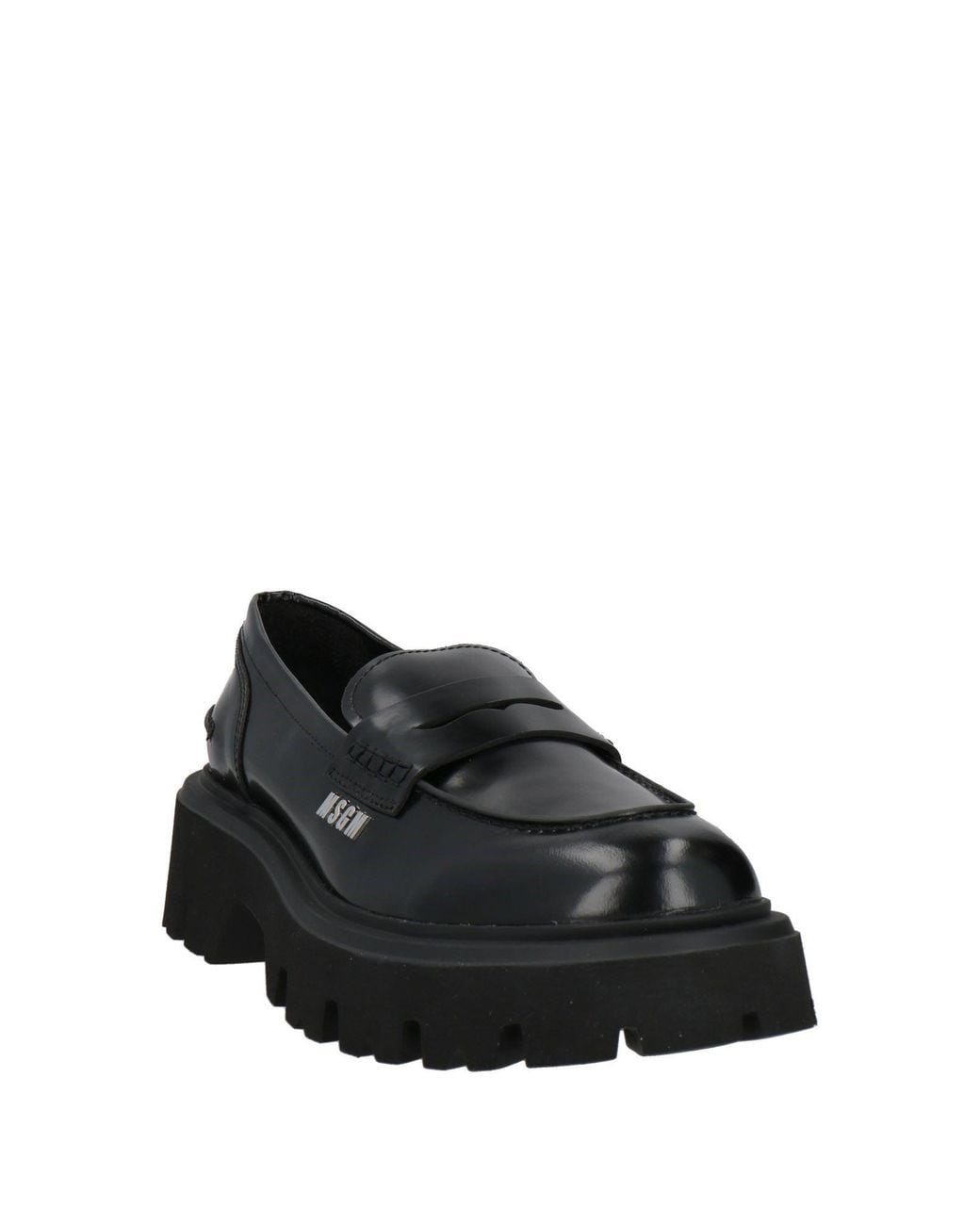 MSGM Black Loafers Leather for men