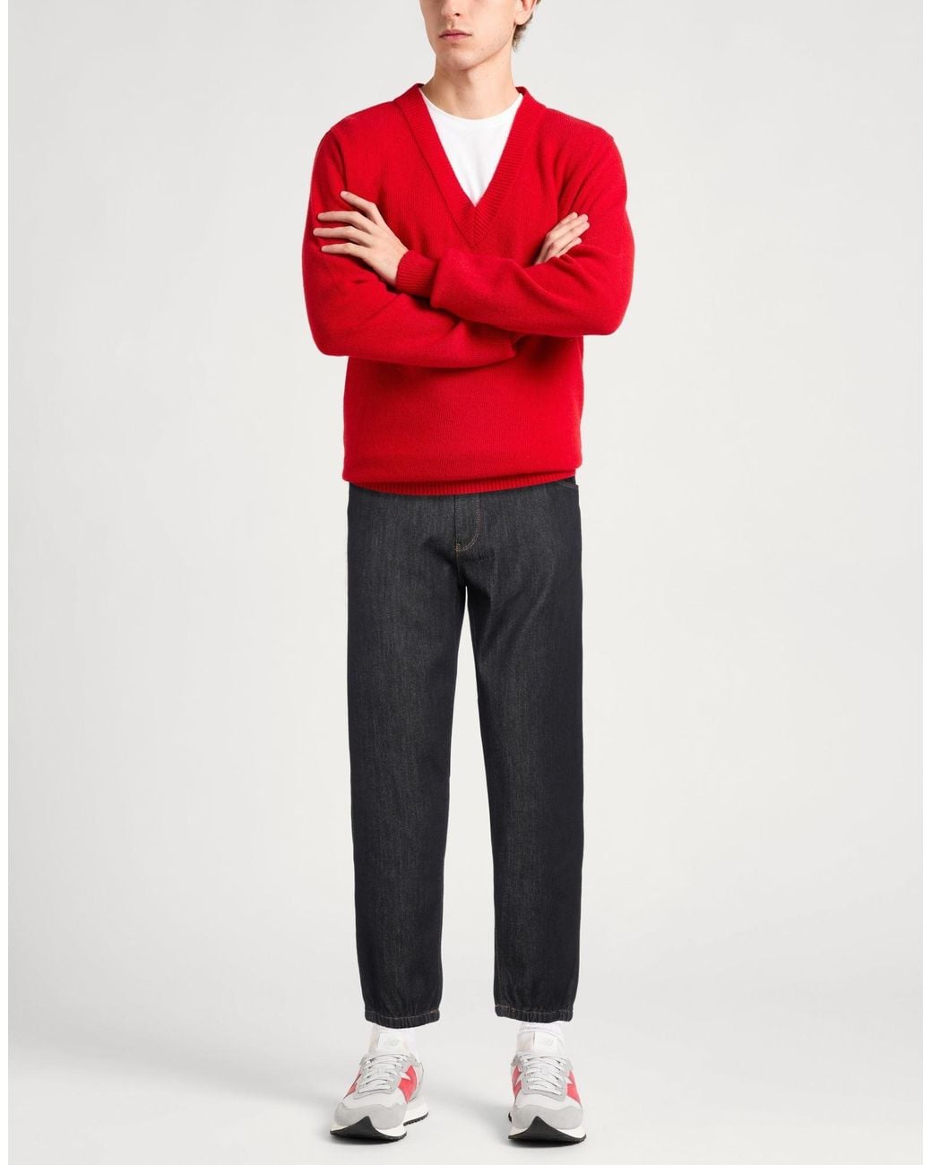 ARMANI EXCHANGE Gray Jeans Cotton, Polyester, Viscose, Elastane for men