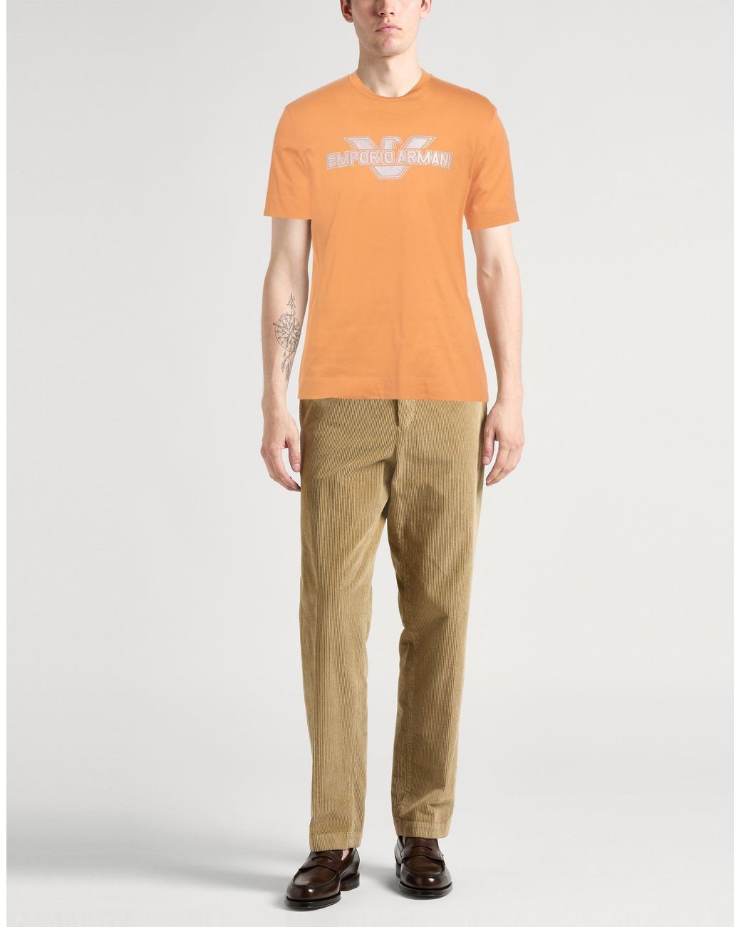 Emporio Armani Orange T-shirt for men