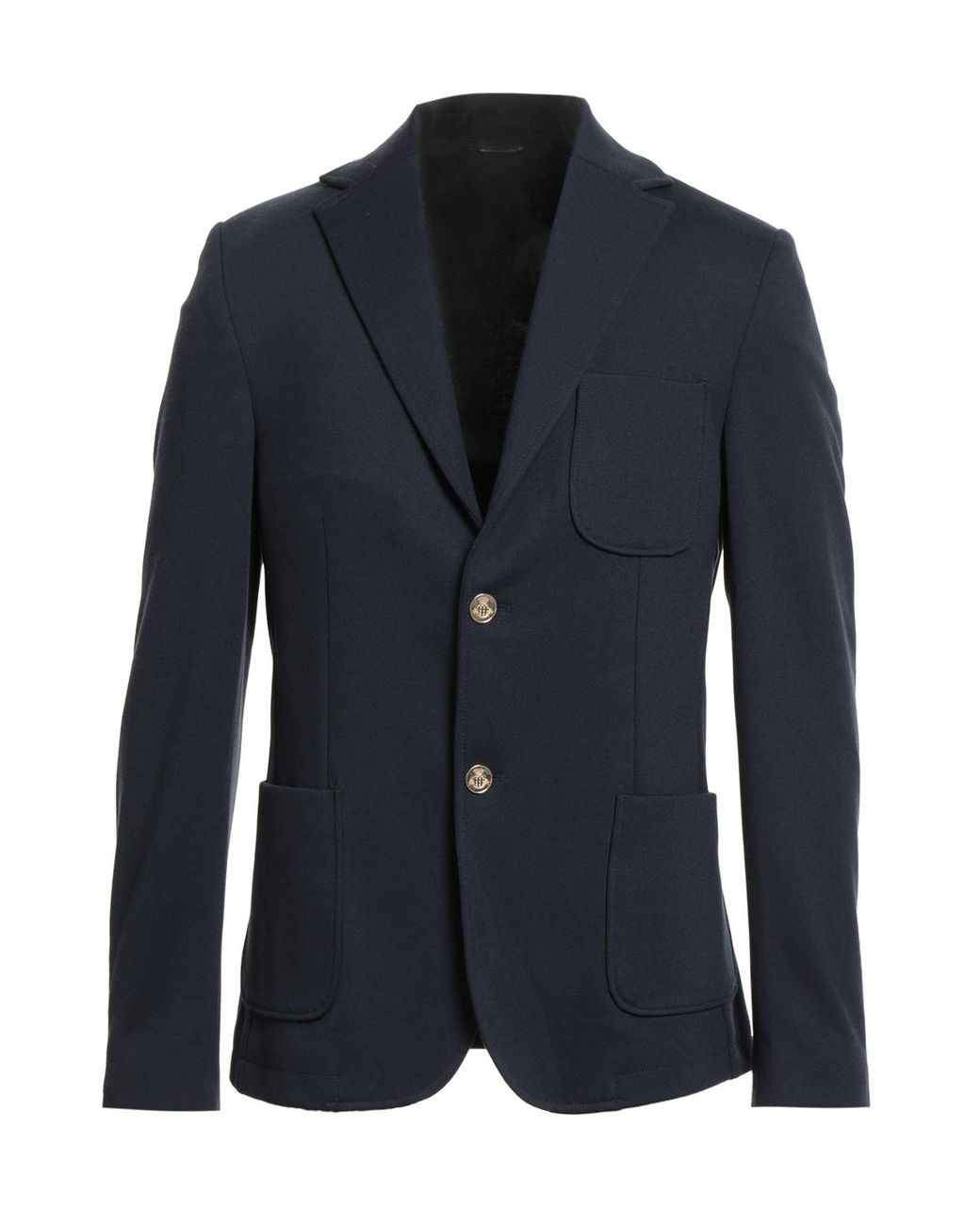 Daniele Alessandrini Blue Blazer Polyester, Viscose, Elastane for men