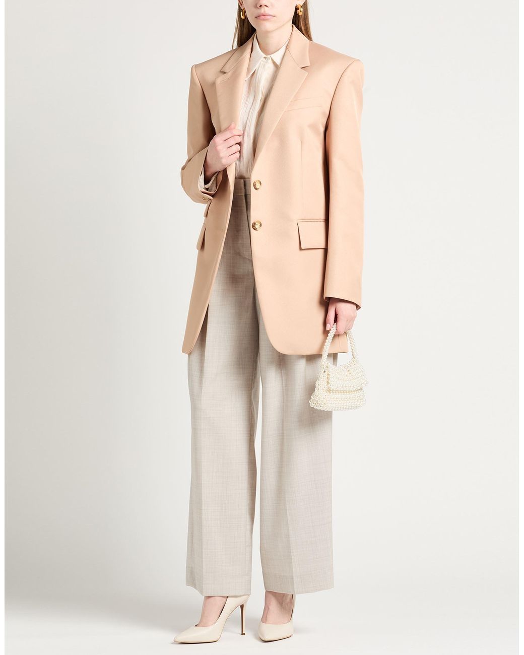 Sportmax Natural Sand Coat Polyester