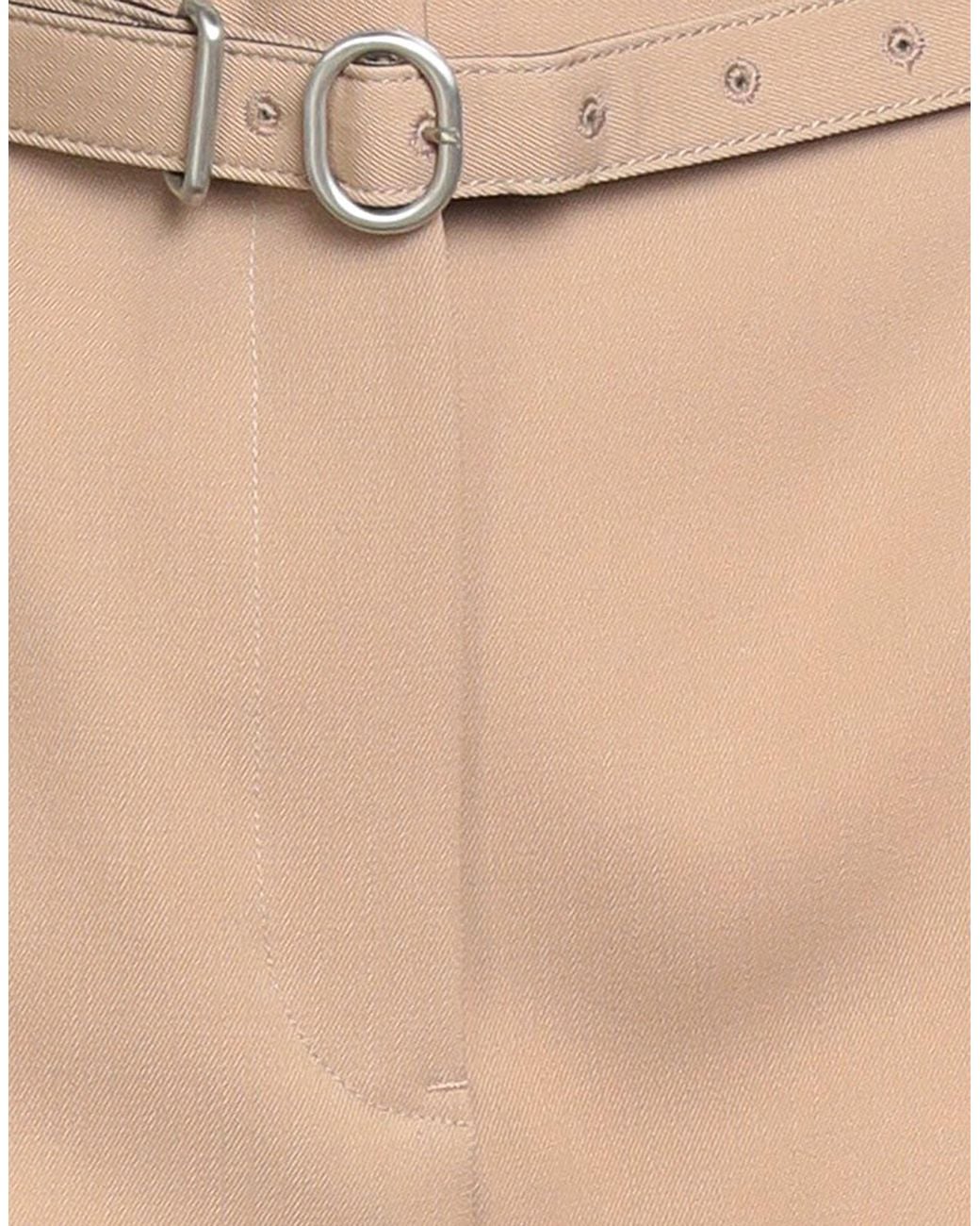 Jil Sander Natural Sand Pants Wool