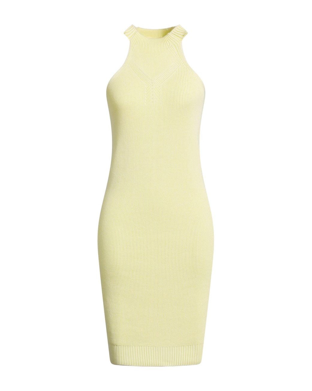 Iceberg Yellow Mini Dress Cotton