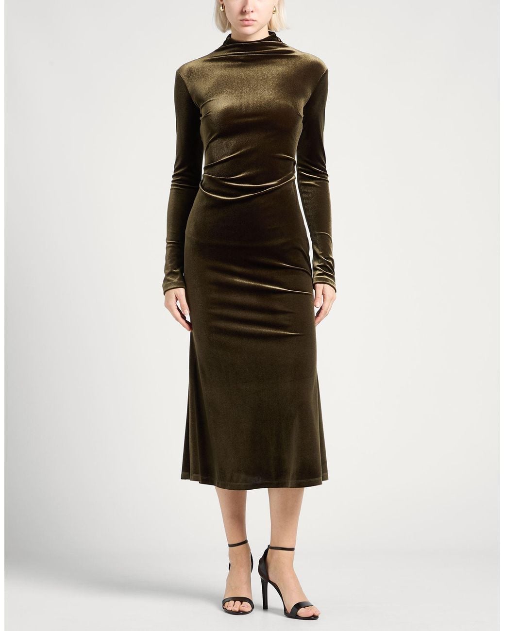 Compagnia Italiana Brown Maxi Dress