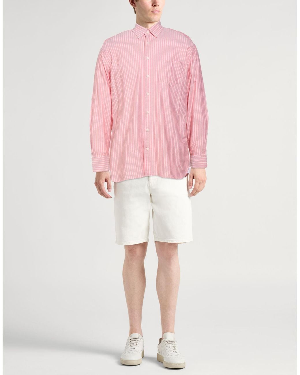 Hackett Pink Shirt Cotton for men