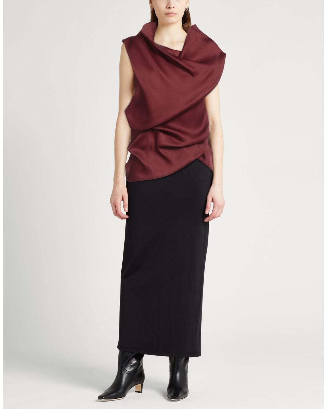 Khaite Red Top Silk