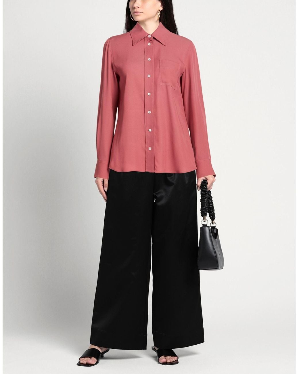 Lanvin Pink Antique Rose Shirt Acetate, Silk, Polyamide
