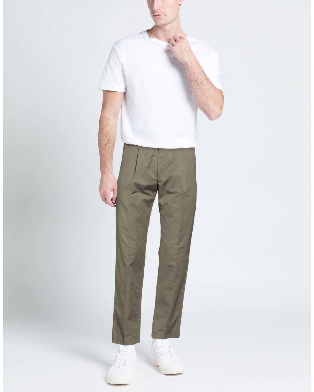 Windsor. Gray Military Pants Polyamide, Cotton, Elastane for men