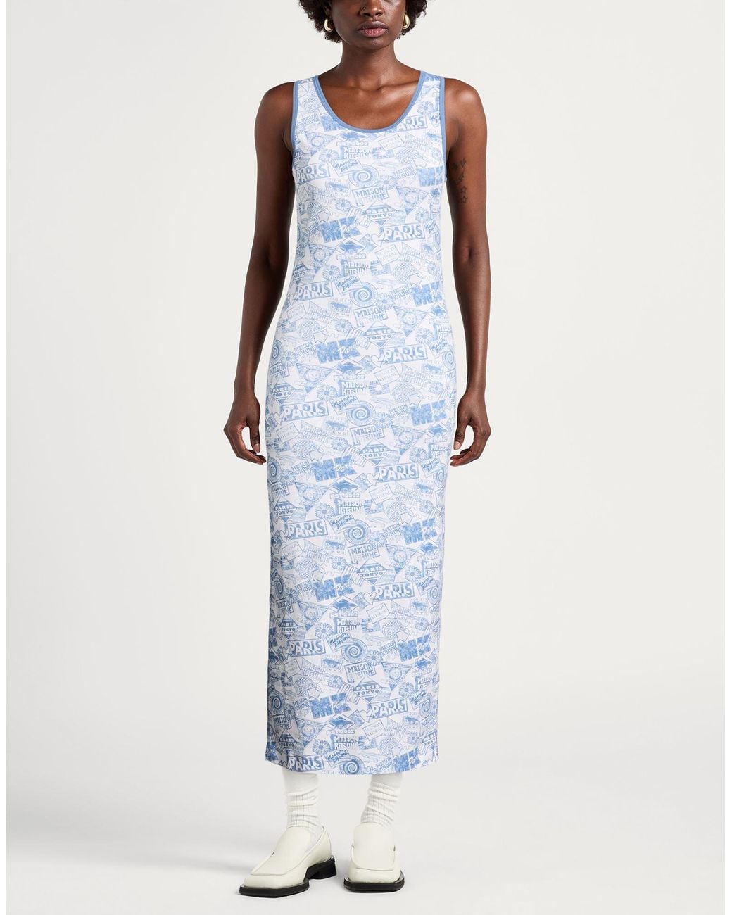 Maison Kitsuné Blue Maxi Dress