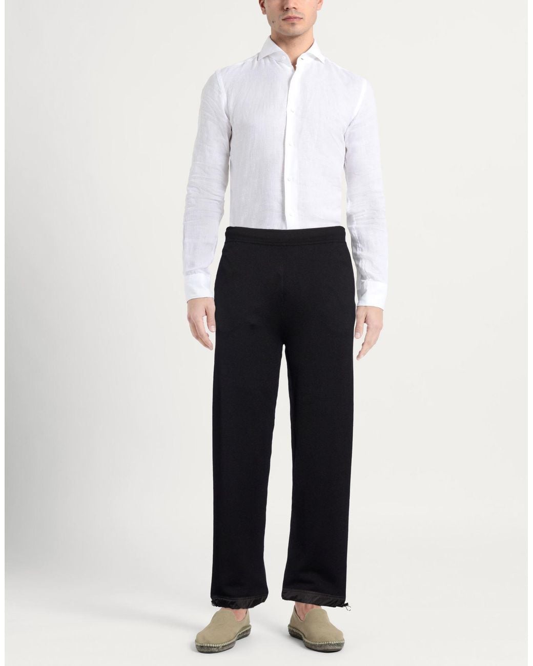 Aion Blue Pants Virgin Wool for men