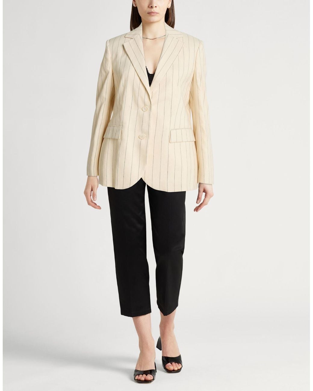 PT Torino Natural Blazer Linen, Cotton