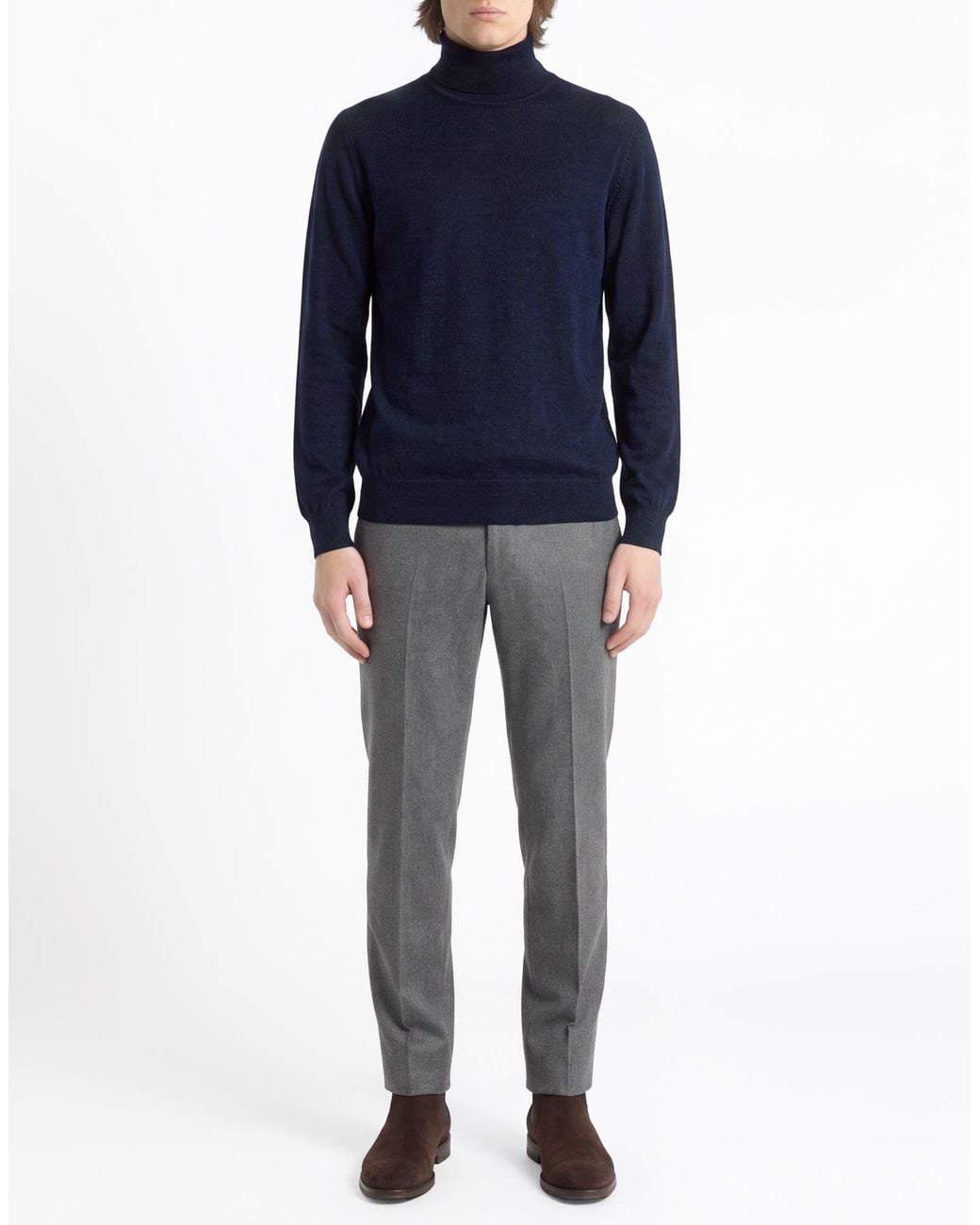 Fay Blue Turtleneck for men