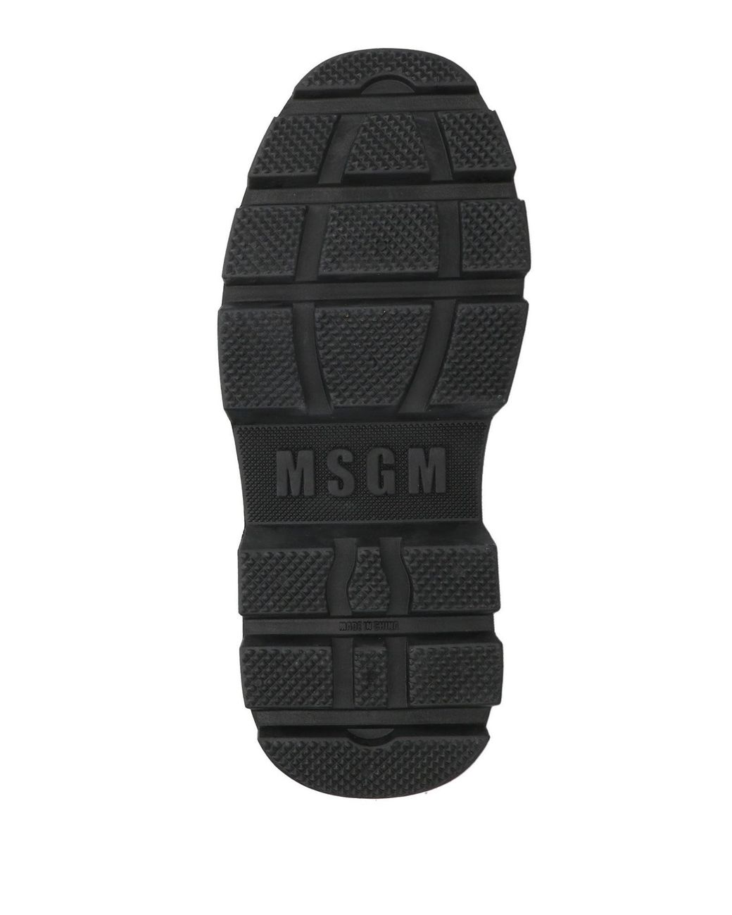 MSGM Black Ankle Boots Rubber