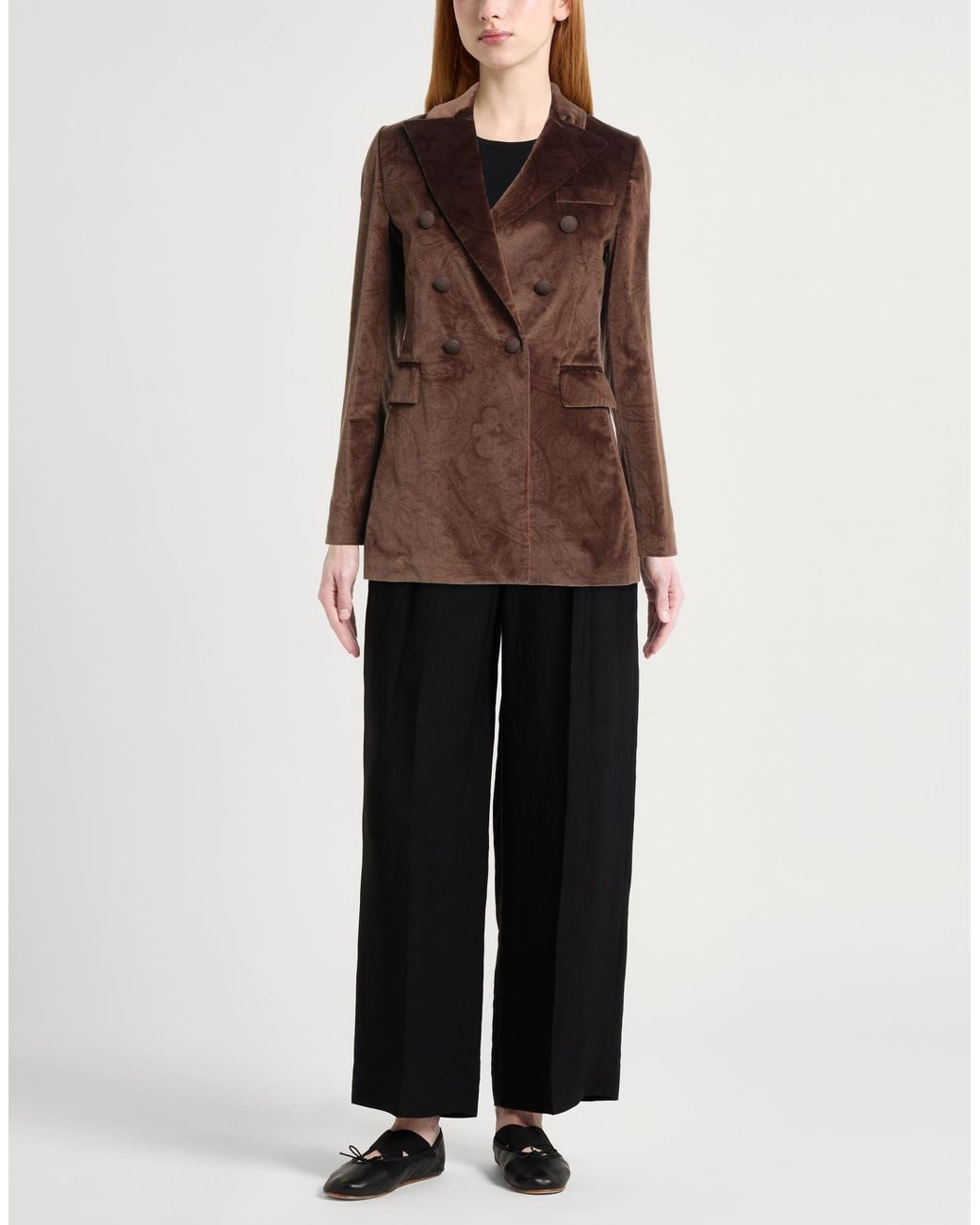 Circolo 1901 Brown Blazer Cotton, Elastane