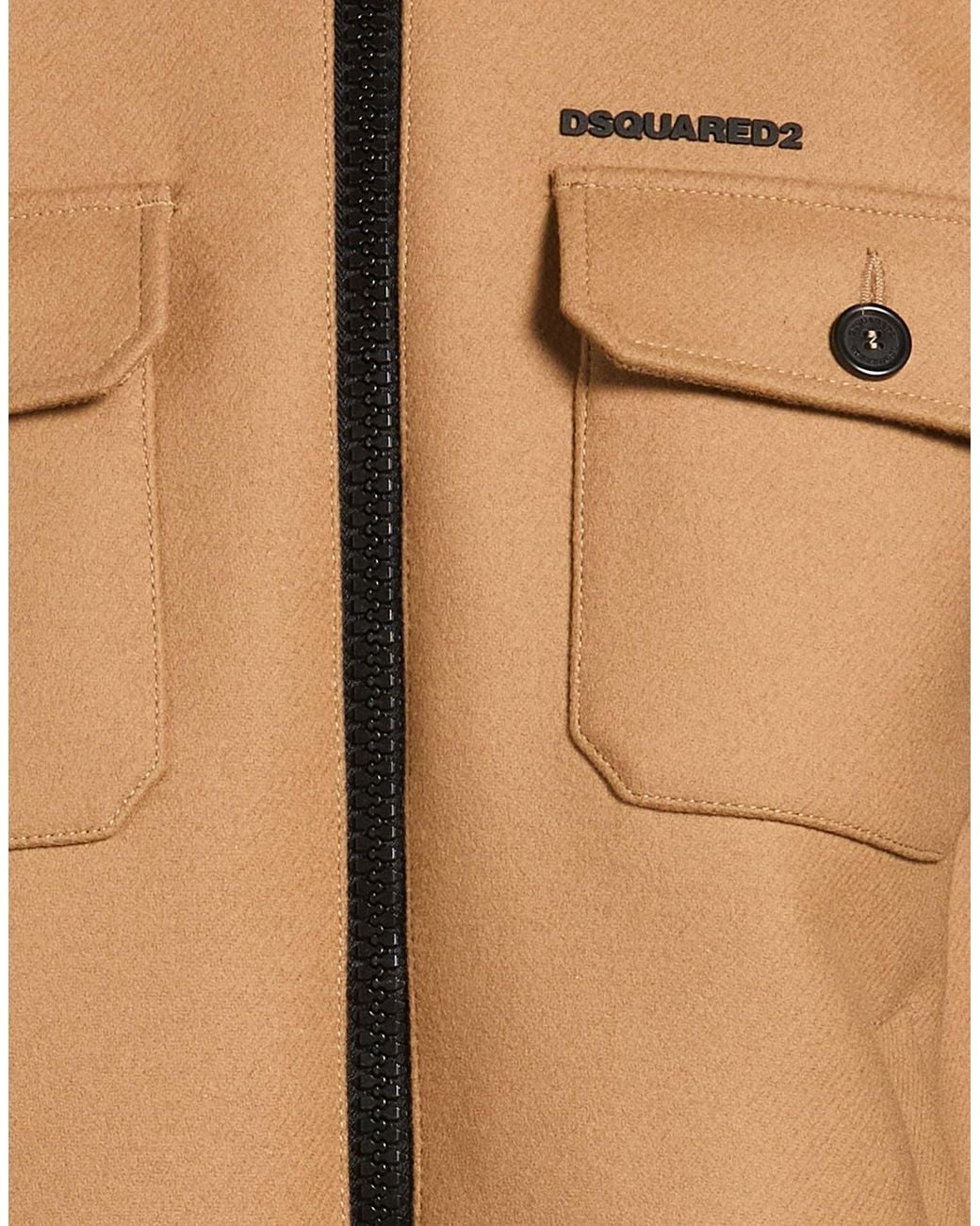 DSquared² Black Jacket Virgin Wool, Polyamide, Elastane for men