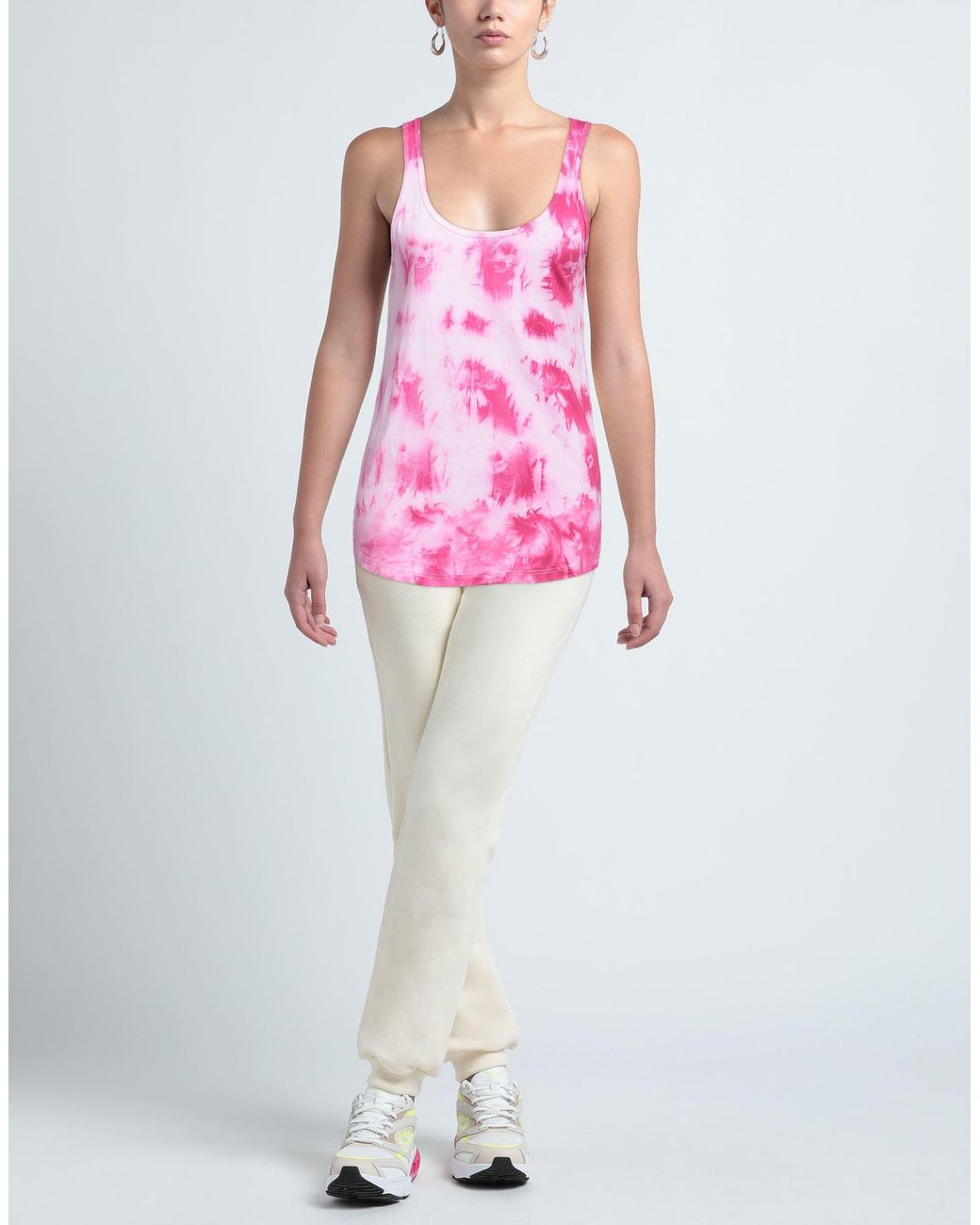FERMAS Pink Fuchsia Tank Top Cotton
