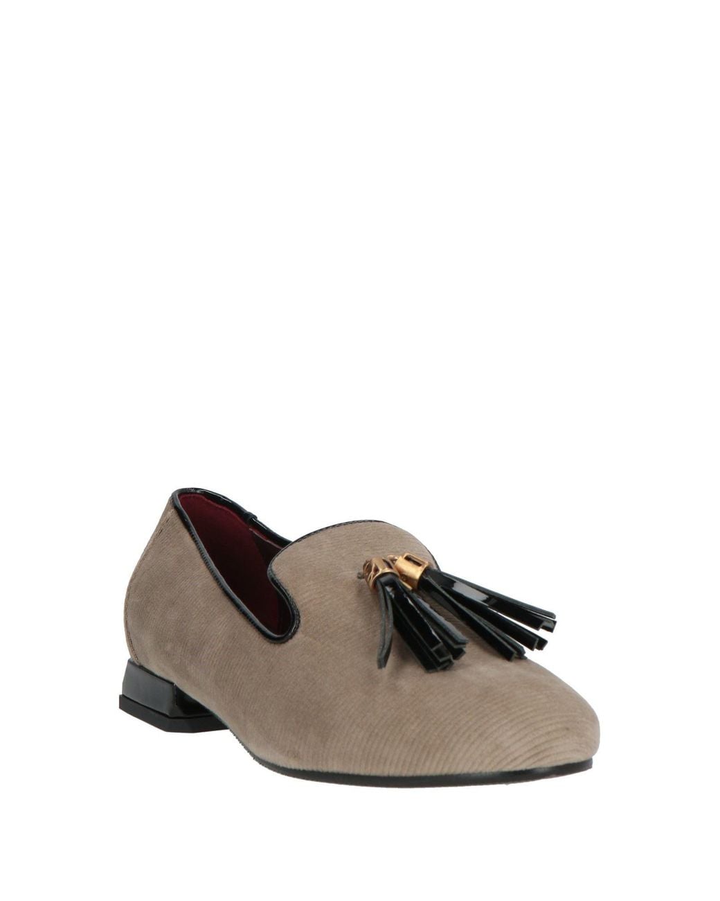 Lorenzo Mari Gray Loafers Textile Fibers