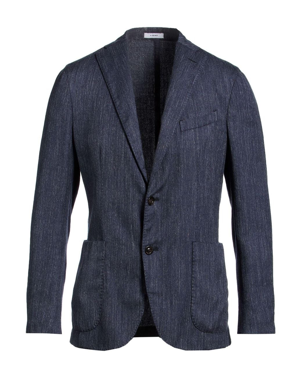 Boglioli Blue Blazer Wool, Silk, Linen for men