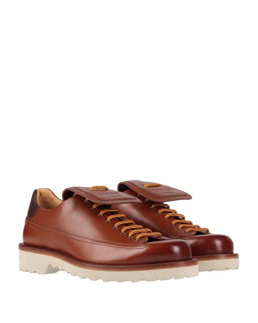 Bally Brown Lace-Up Shoes Leather for men