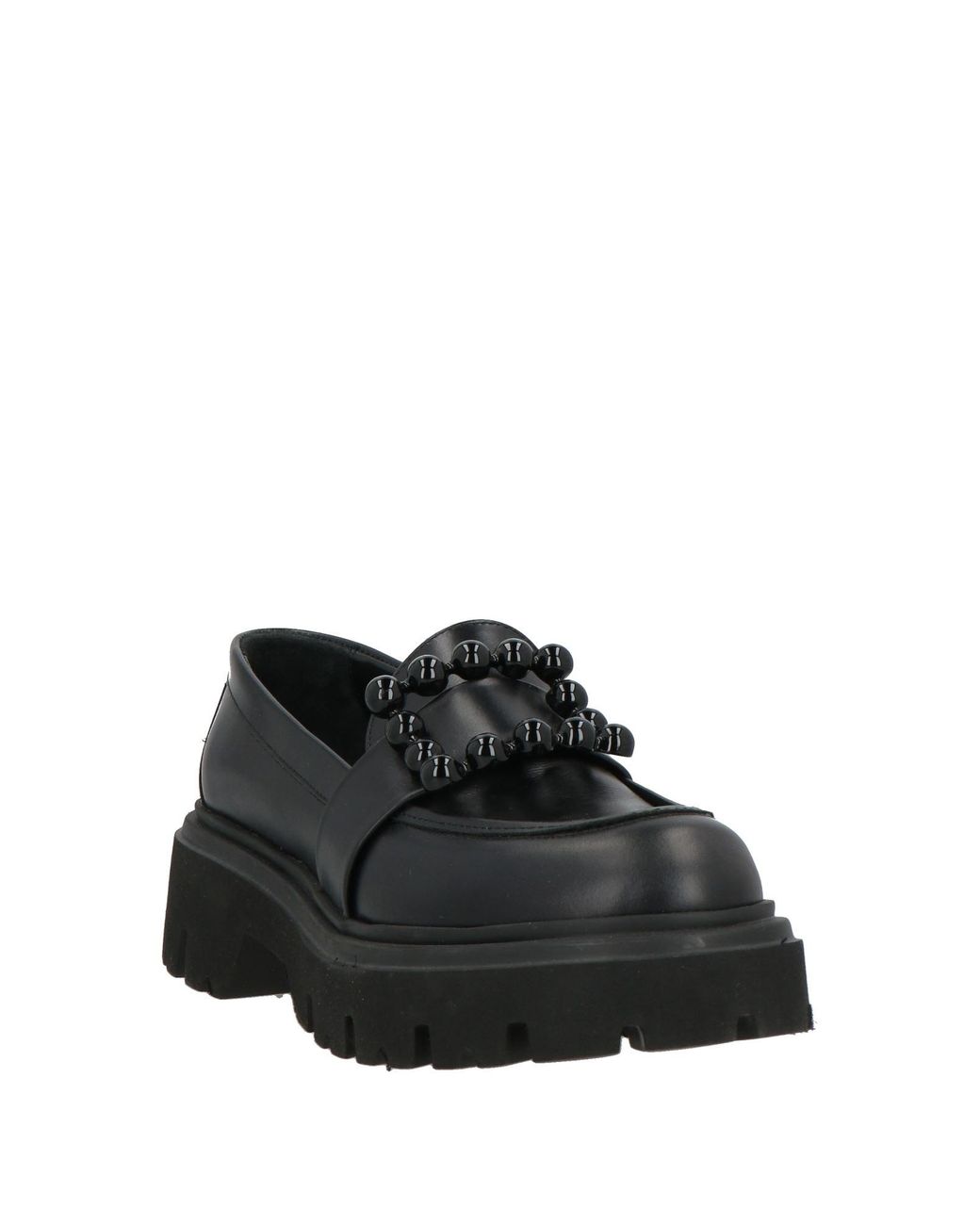 Frau Black Mokassin